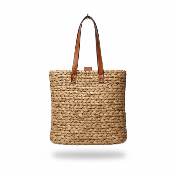NATURAL LIFE Handbags - Natural Life Tan Woven Tote Bag/Back Pack